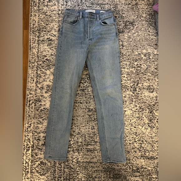 Aritiza denim forum jeans Yoko high rise slim in size 26 length is 28. - Picture 6 of 6